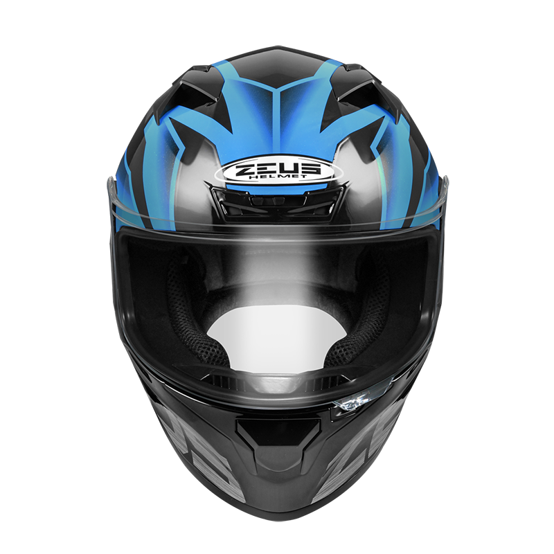 Leelik利力電單車行有限公司 | ZEUS ZS-826 BK3 Black Blue 電單車頭盔