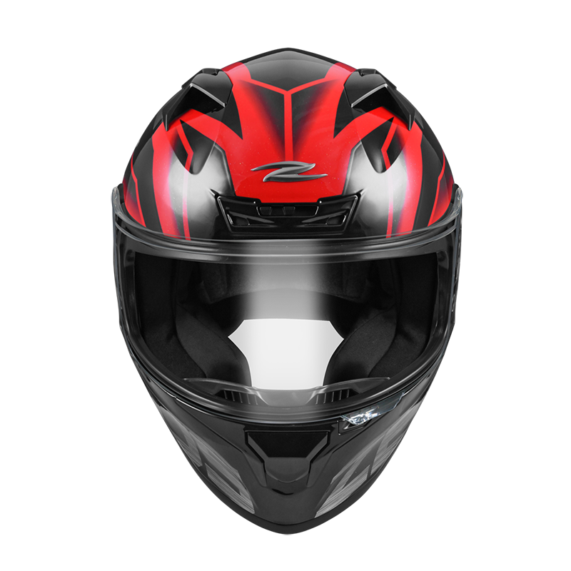 Leelik利力電單車行有限公司| ZEUS ZS-826 BK3 光面黑紅電單車頭盔