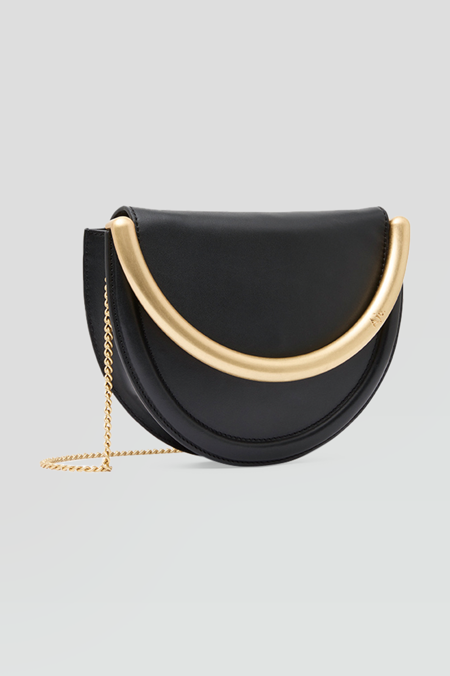 Aje｜NORMA 真皮金屬新月提把斜背包