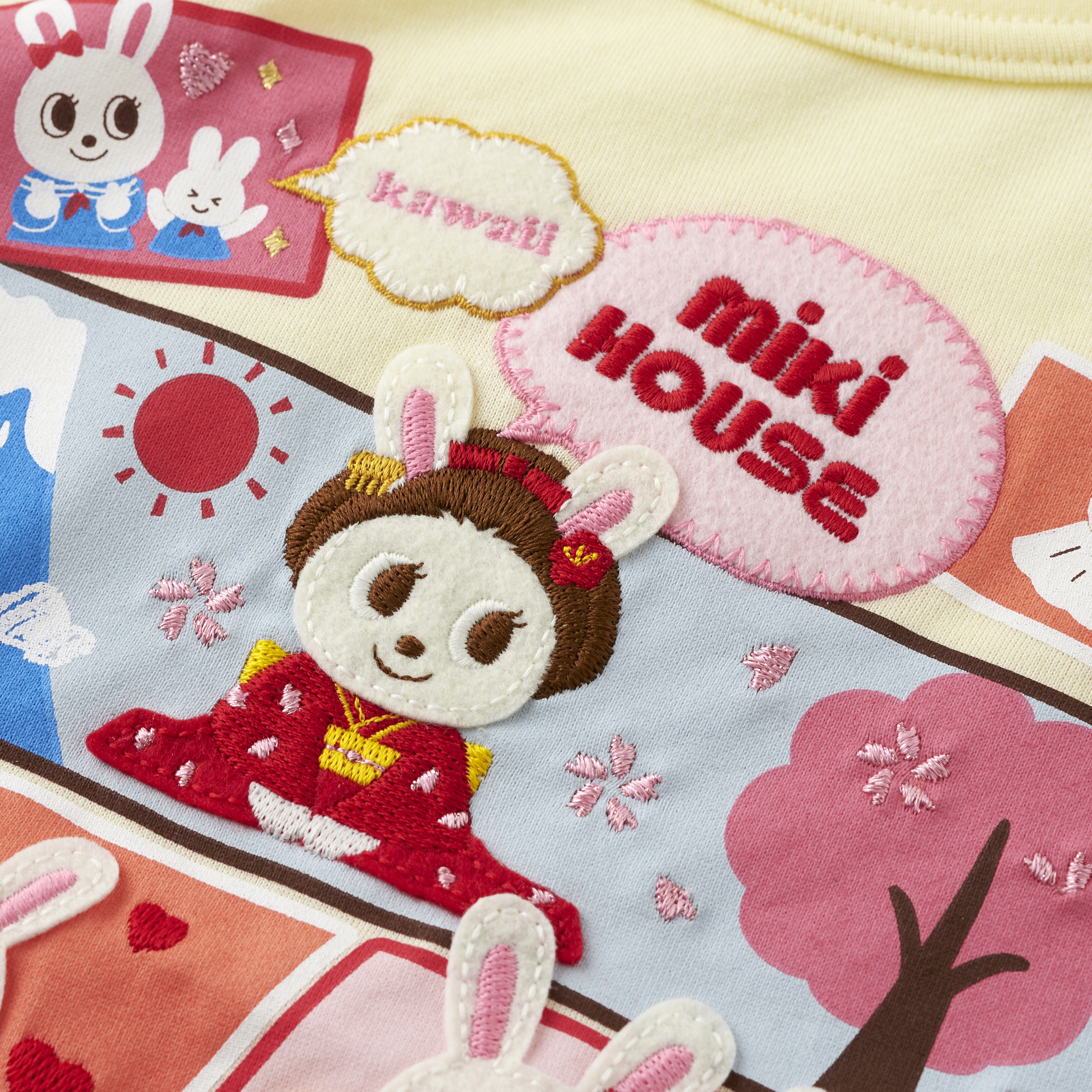 【環遊世界系列-日本】舞颯千代子短袖T恤-黃