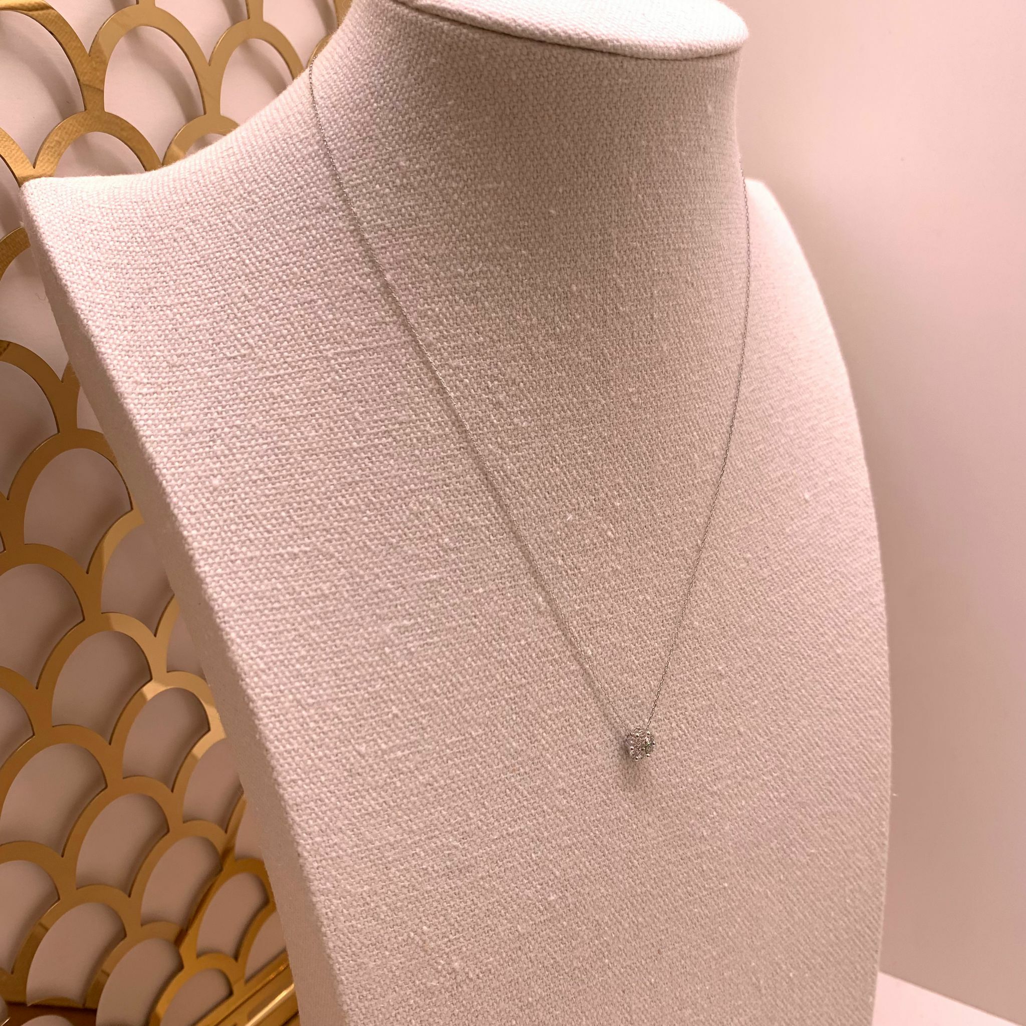 拼石鑽石頸鏈 0.20ct