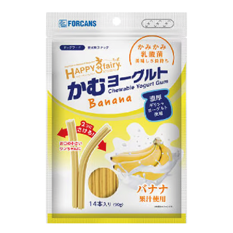 Forcans Happy 3 Fairy|乳酸菌潔齒棒-香蕉14本入 (FCS-5443)