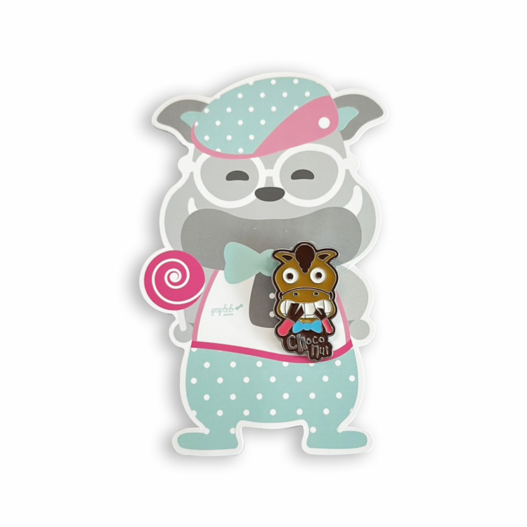 Candies Choco Nut小牛胸針(咖啡)