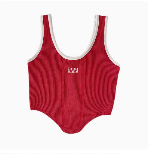 Wear an irregular camisole (jujube red) (one size)
