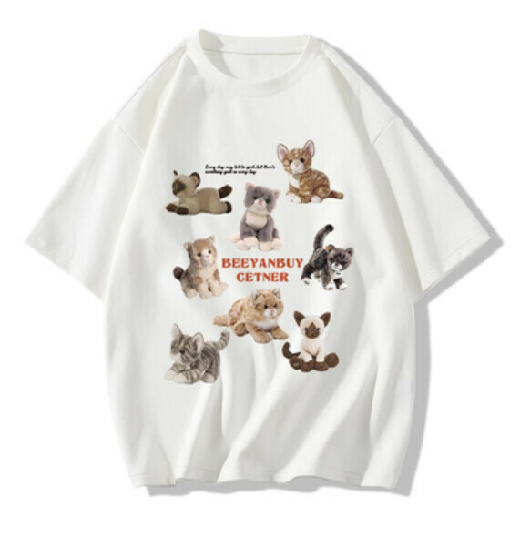 Summer shoulder short sleeve t (white) [Size: S-2XL] [Contact customer service to confirm the shipping size after placing an order]