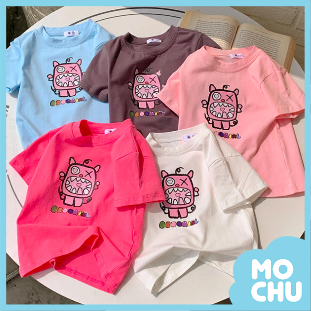 (90cm現貨)愛心怪獸短袖上衣