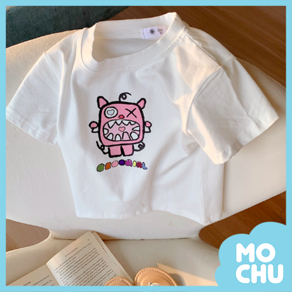 (90cm現貨)愛心怪獸短袖上衣