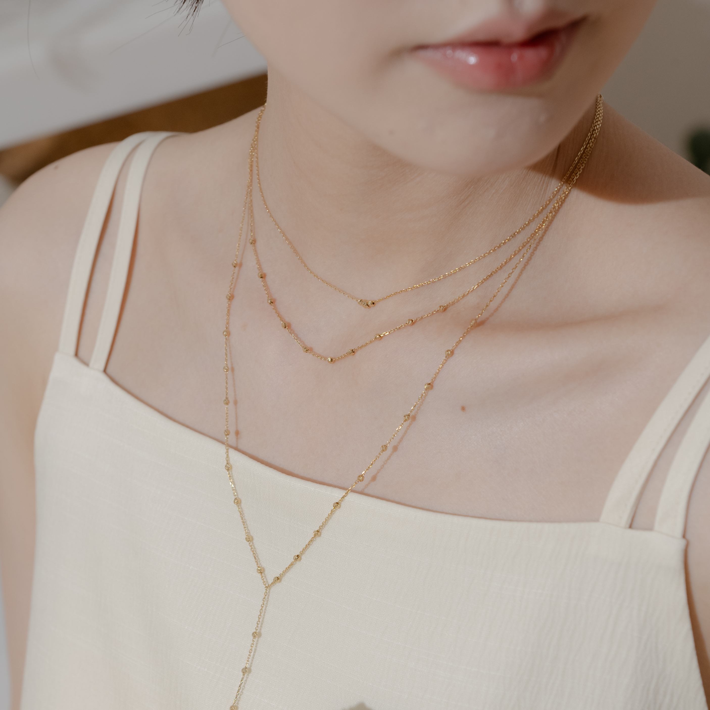 簡約cutting ball 鎖骨鏈