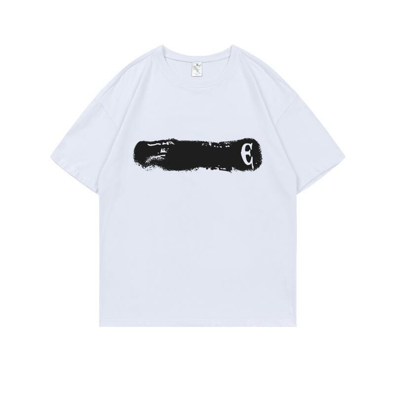 Loose short-sleeved T-shirt (S-4XL white) [Please contact customer service to confirm the shipping size after placing an order] 