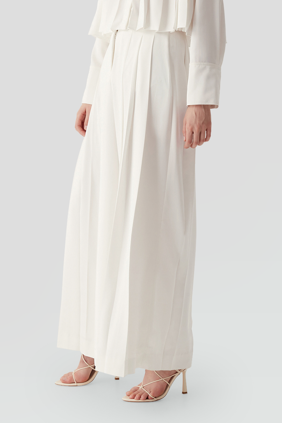 Aje｜ESTRADE 高腰百褶寬褲