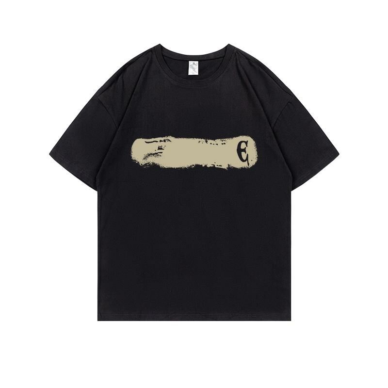 Loose short-sleeved T-shirt (S-4XL black) [Please contact customer service to confirm the shipping size after placing an order] 