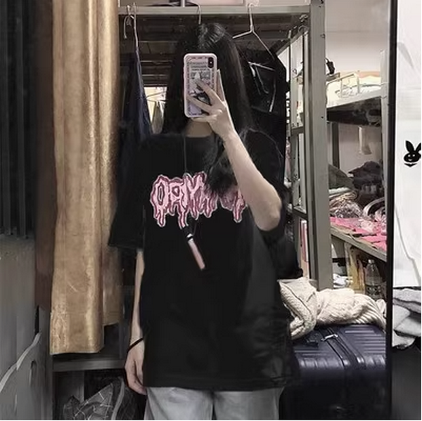 Loose Half Sleeve Base Shirt T-Shirt (415 Black) (Size: M-2XL (Contact Customer Service to confirm shipping size after placing an order))