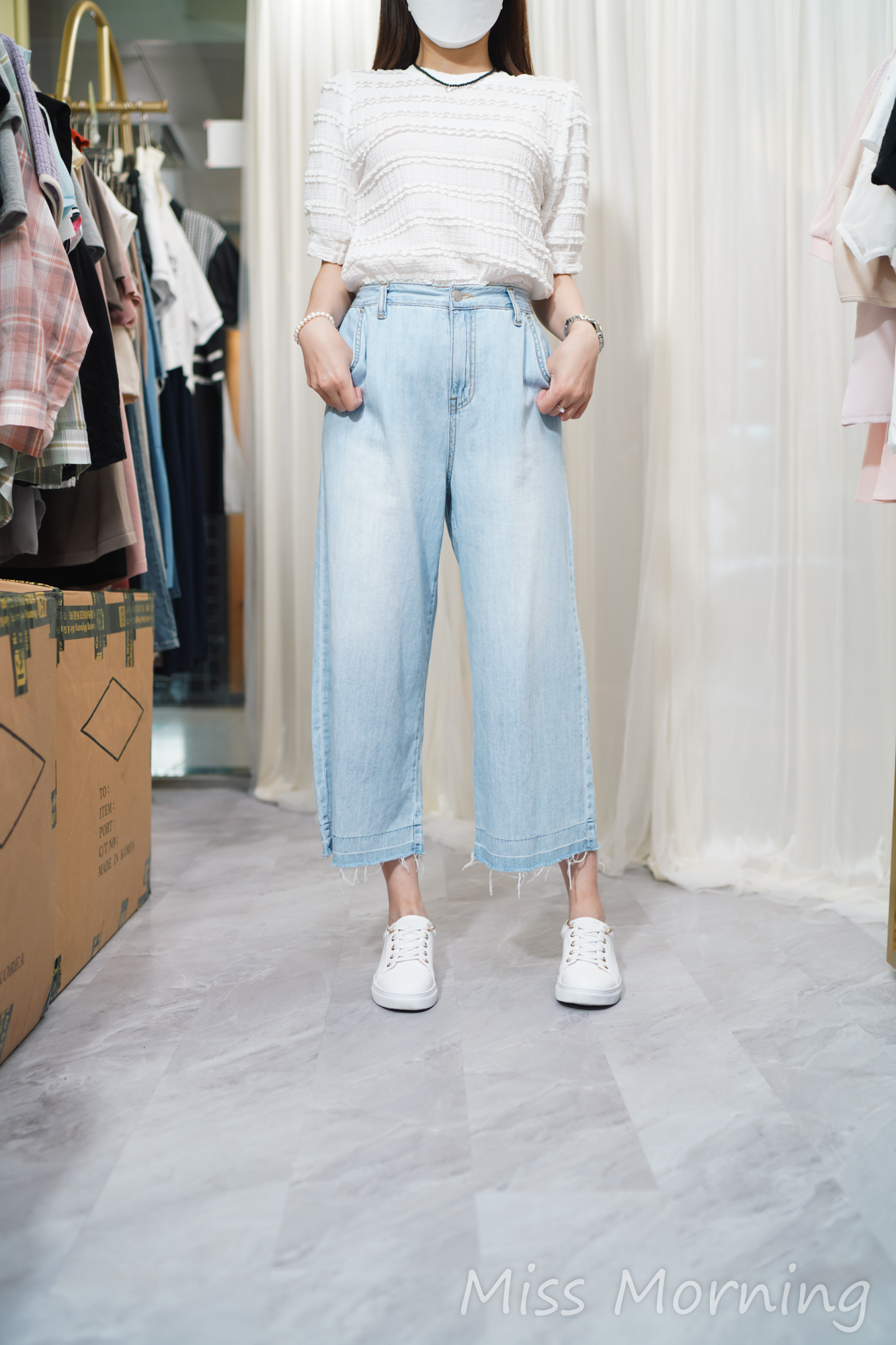 簡約百搭Lace上衣(13873)&冰涼顯瘦遮肉褲(33739)