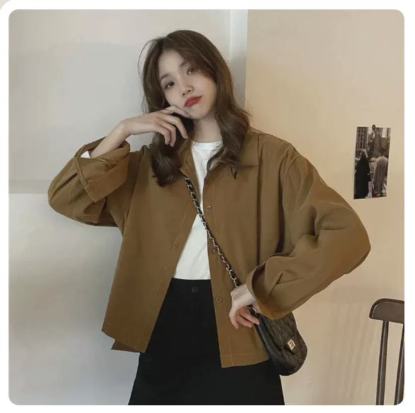 Casual Jacket Shirt (Brown Size: S-2XL) (Please contact customer service to confirm the shipping size after placing an order)
