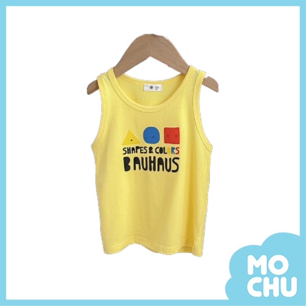 三色幾何圖形無袖背心