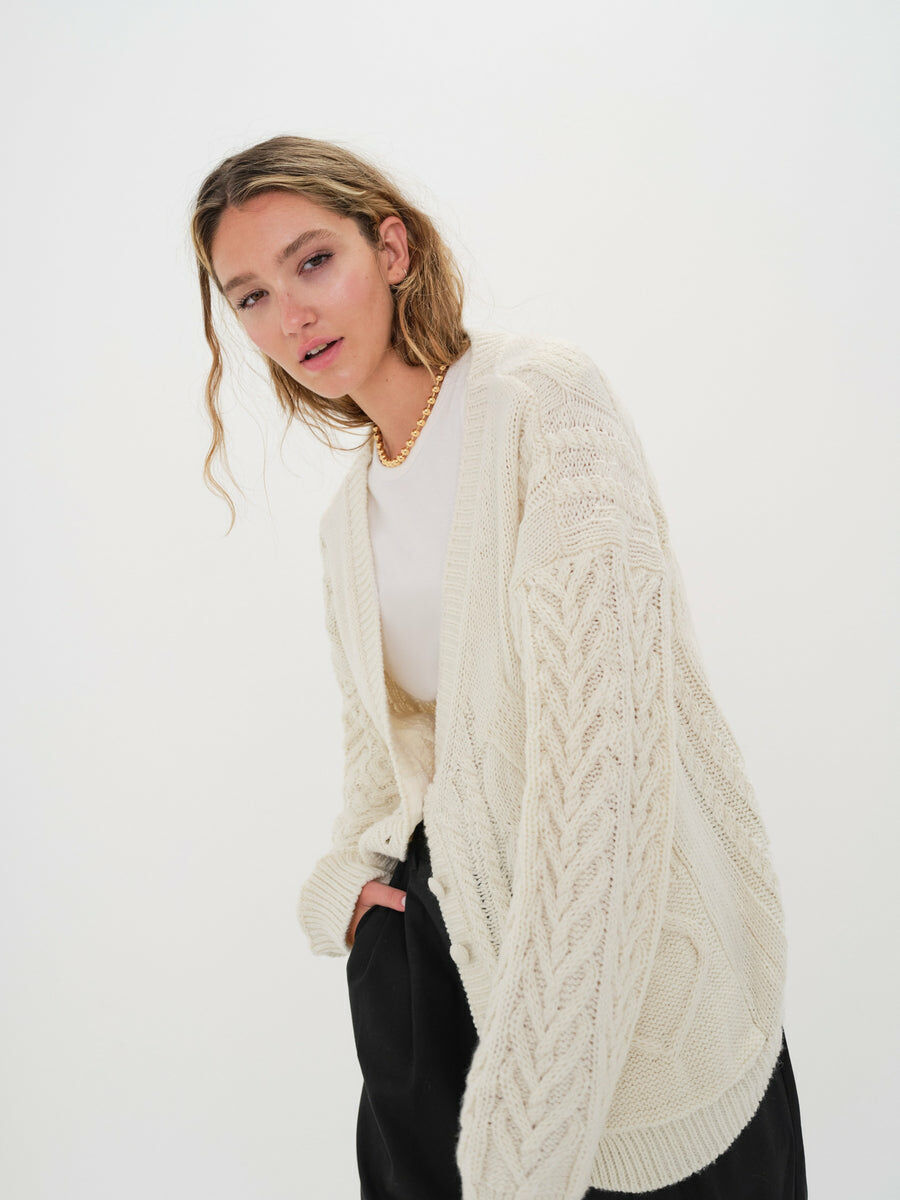 Vera Oversized Cardigan 粗織麻花外套