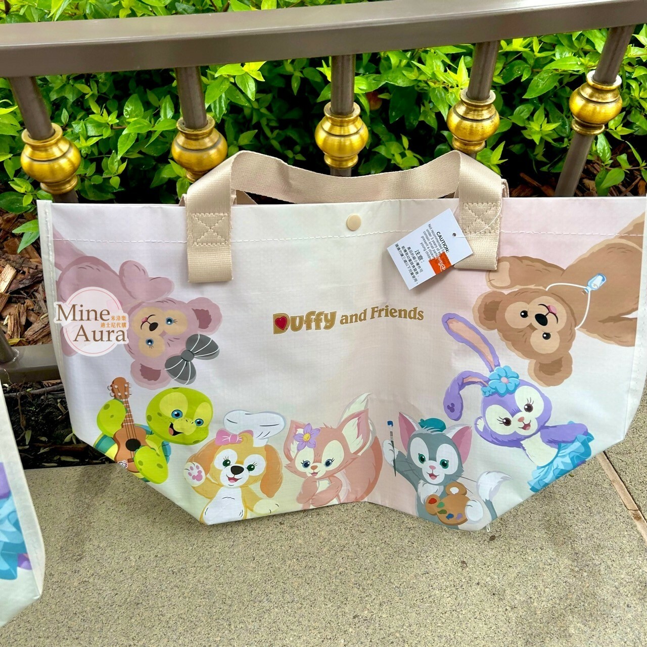 達菲 Duffy  與好友們 彩色站姿圖案 S號 購物袋 提袋 D&F達菲系列 -香港迪士尼樂園