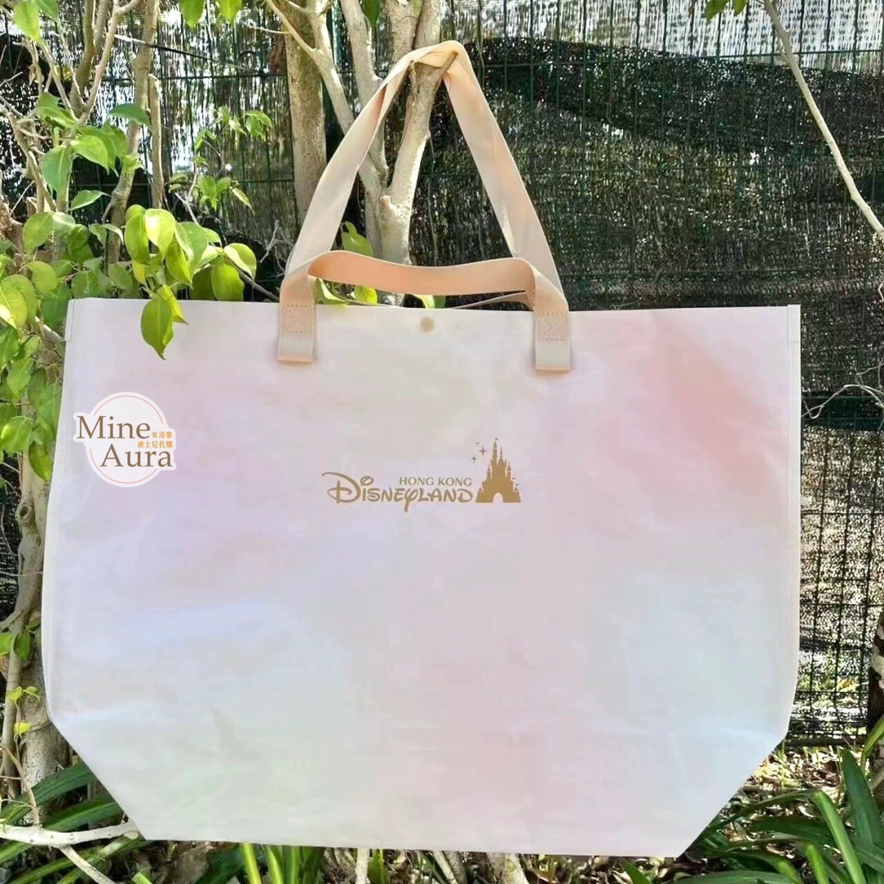 達菲 Duffy  與好友們 彩色站姿圖案 M號 購物袋 提袋 D&F達菲系列 -香港迪士尼樂園