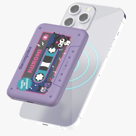 Sanrio最新Cassette帶照型5000mAh無線充電寶