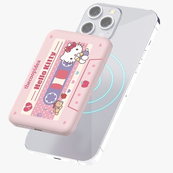 Sanrio最新Cassette帶照型5000mAh無線充電寶