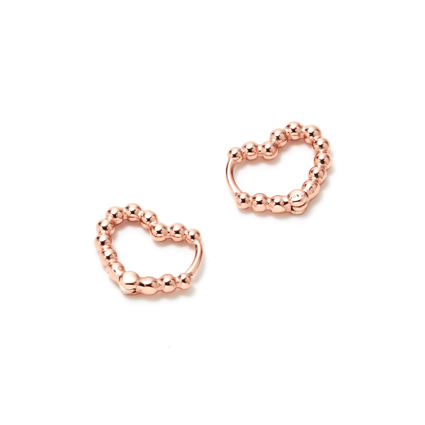 純銀,愛心,珍珠,耳環