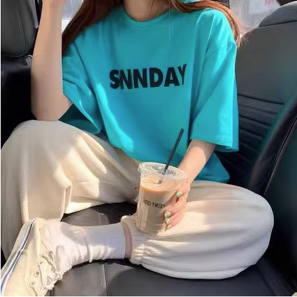 Loose Half-Sleeved Base Shirt T-Shirt (419 Green) (Size: M-2XL (Contact customer service to confirm the shipping size after placing an order))