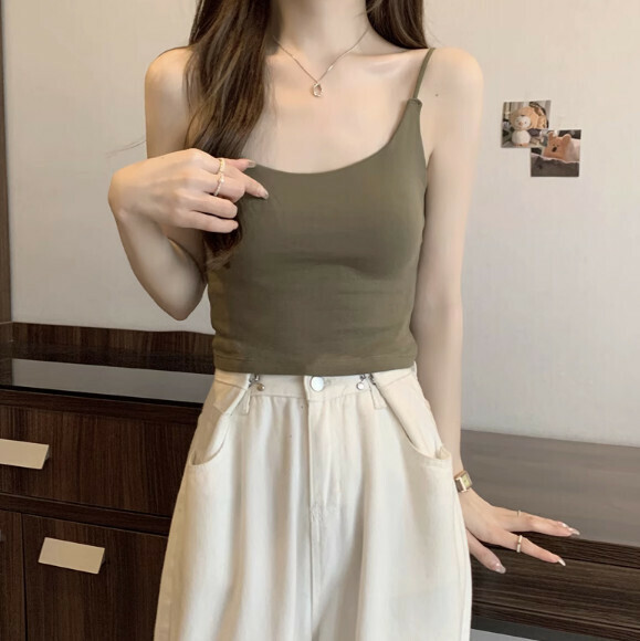 Summer Chest Cushion Crossover Vest (Army Green) [One Size]