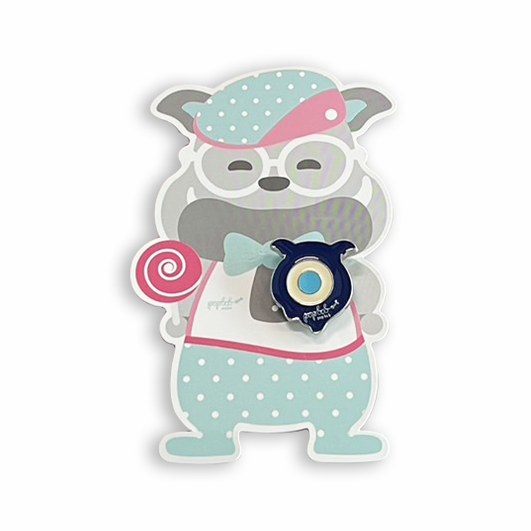 Candies 大眼怪胸針(藍)