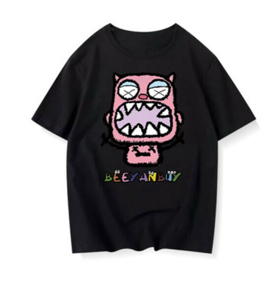 Summer raglan sleeve t (black) [Size: S-2XL] [Contact customer service to confirm the shipping size after placing an order]