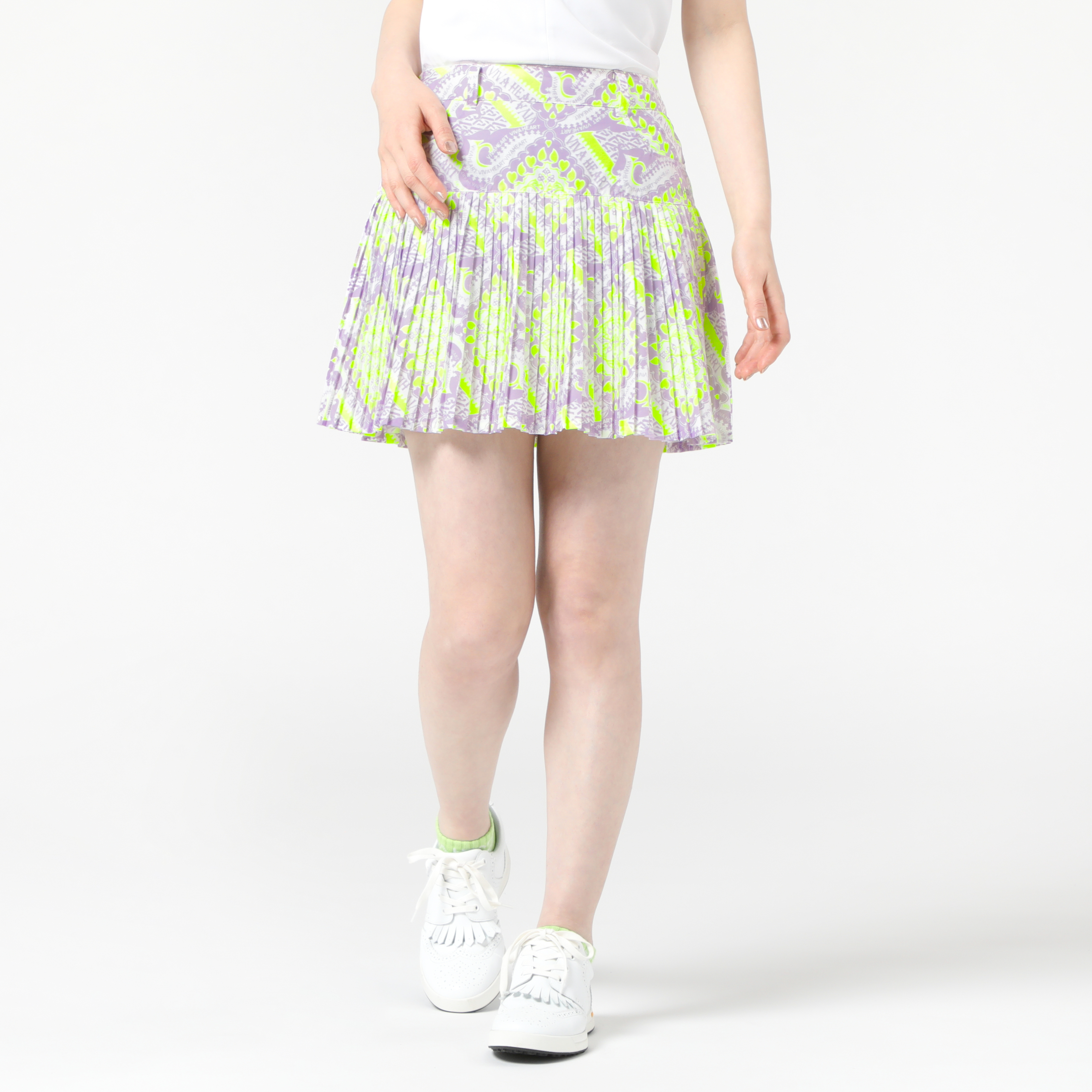 女士-琺瑯圖騰百褶裙