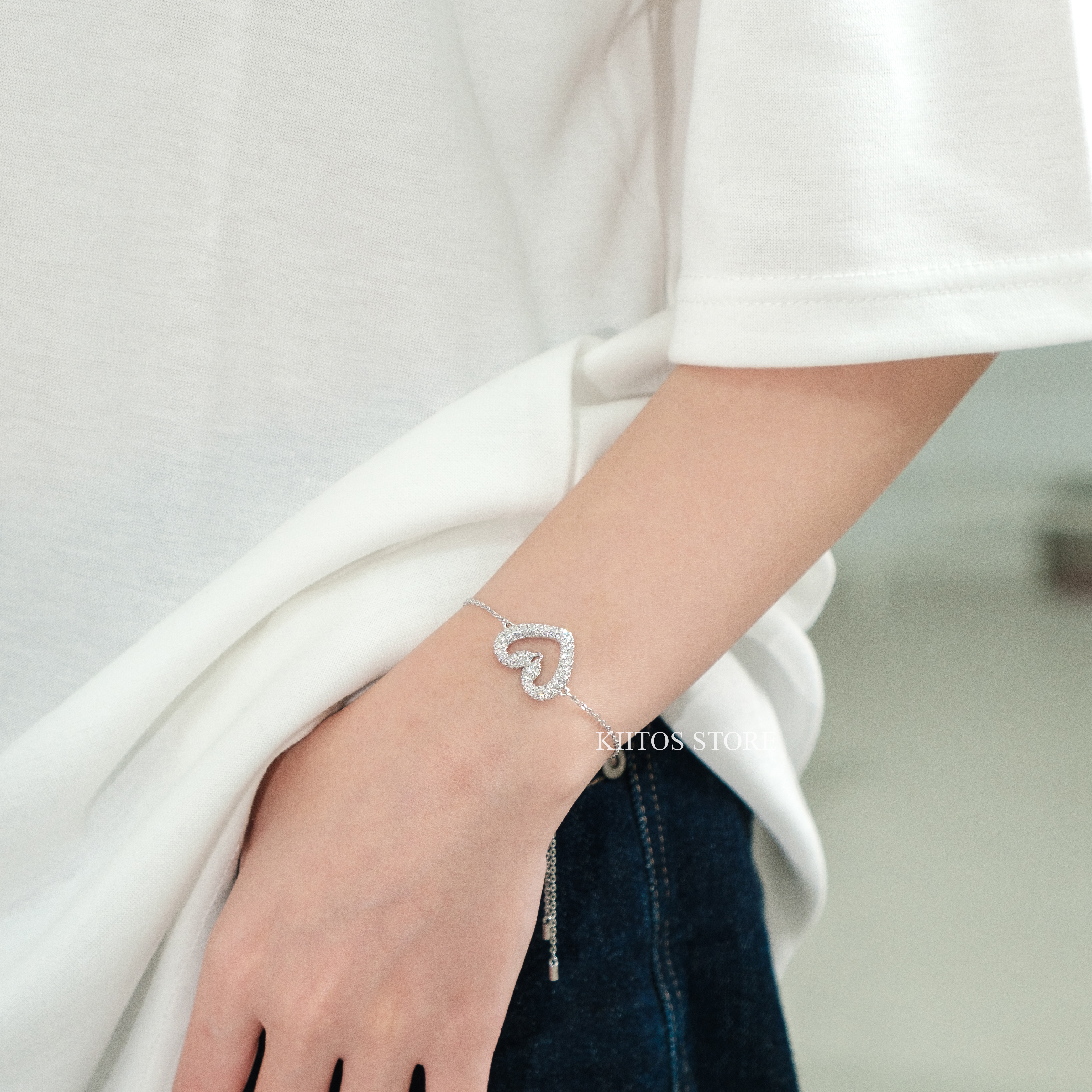 【現貨】Swarovski Una 系列 水晶手鏈 施華洛世奇 Una 天鵝 愛心型 手鍊