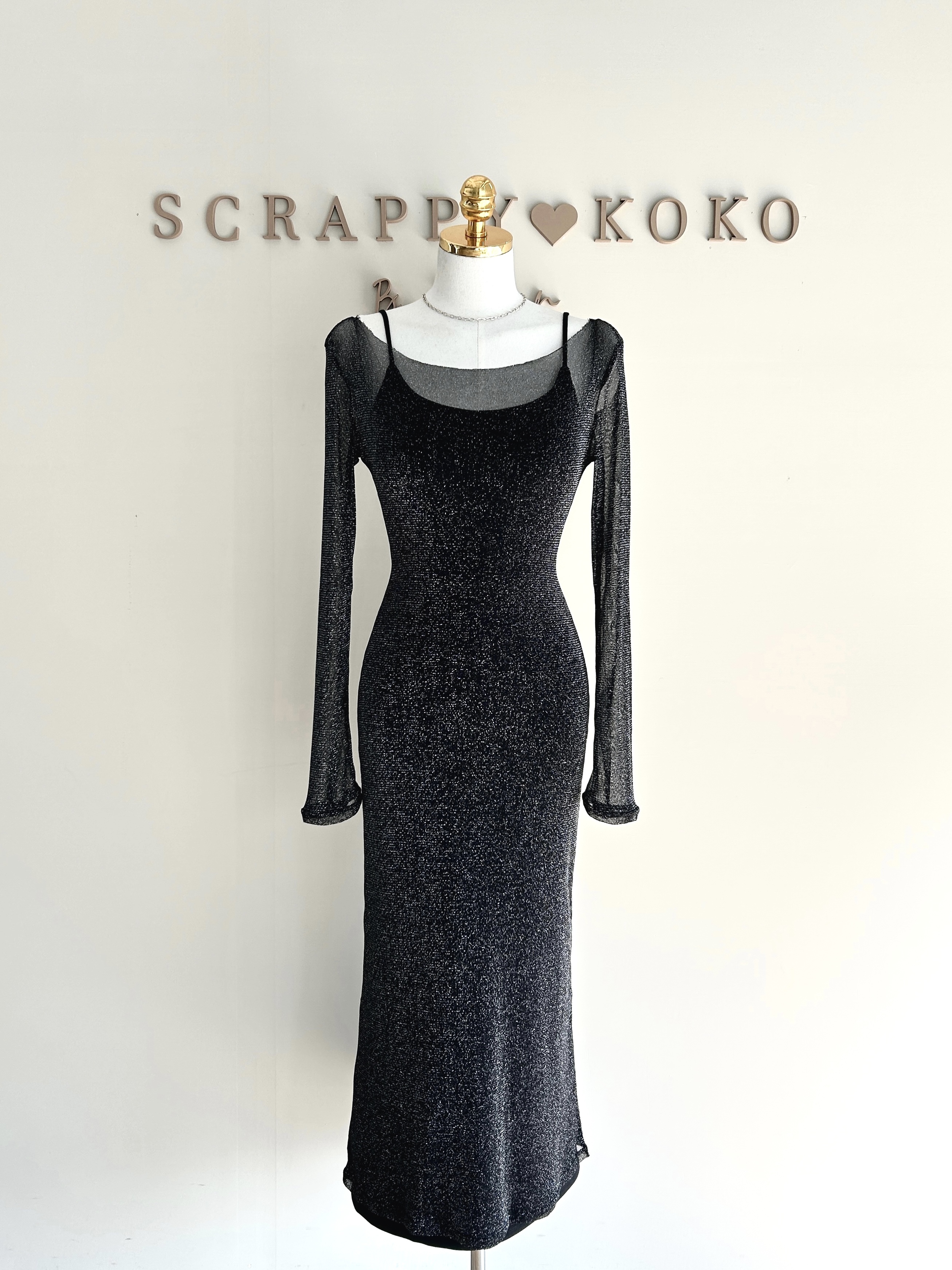 Starlight 星光 透膚細肩帶長洋裝