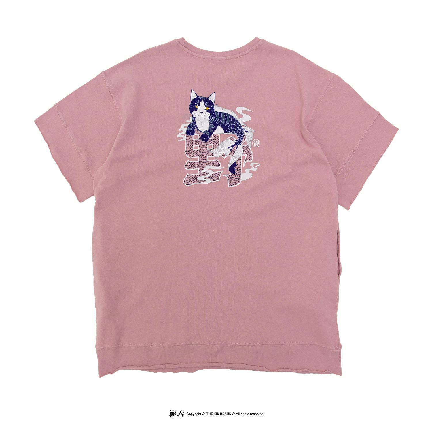 KID ® 日式貓魚 寬版短T