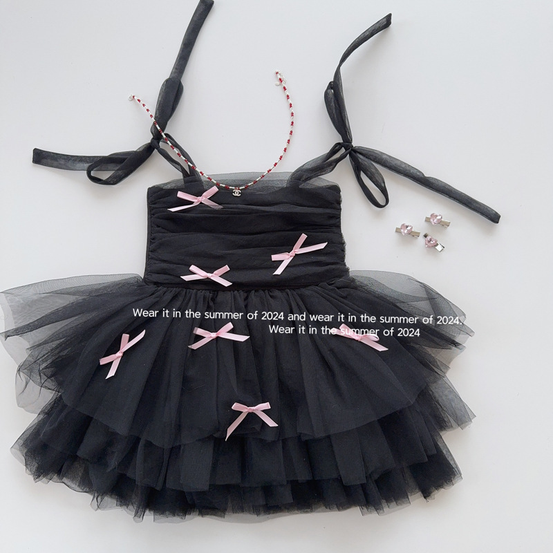 Butterfly bow tag dress