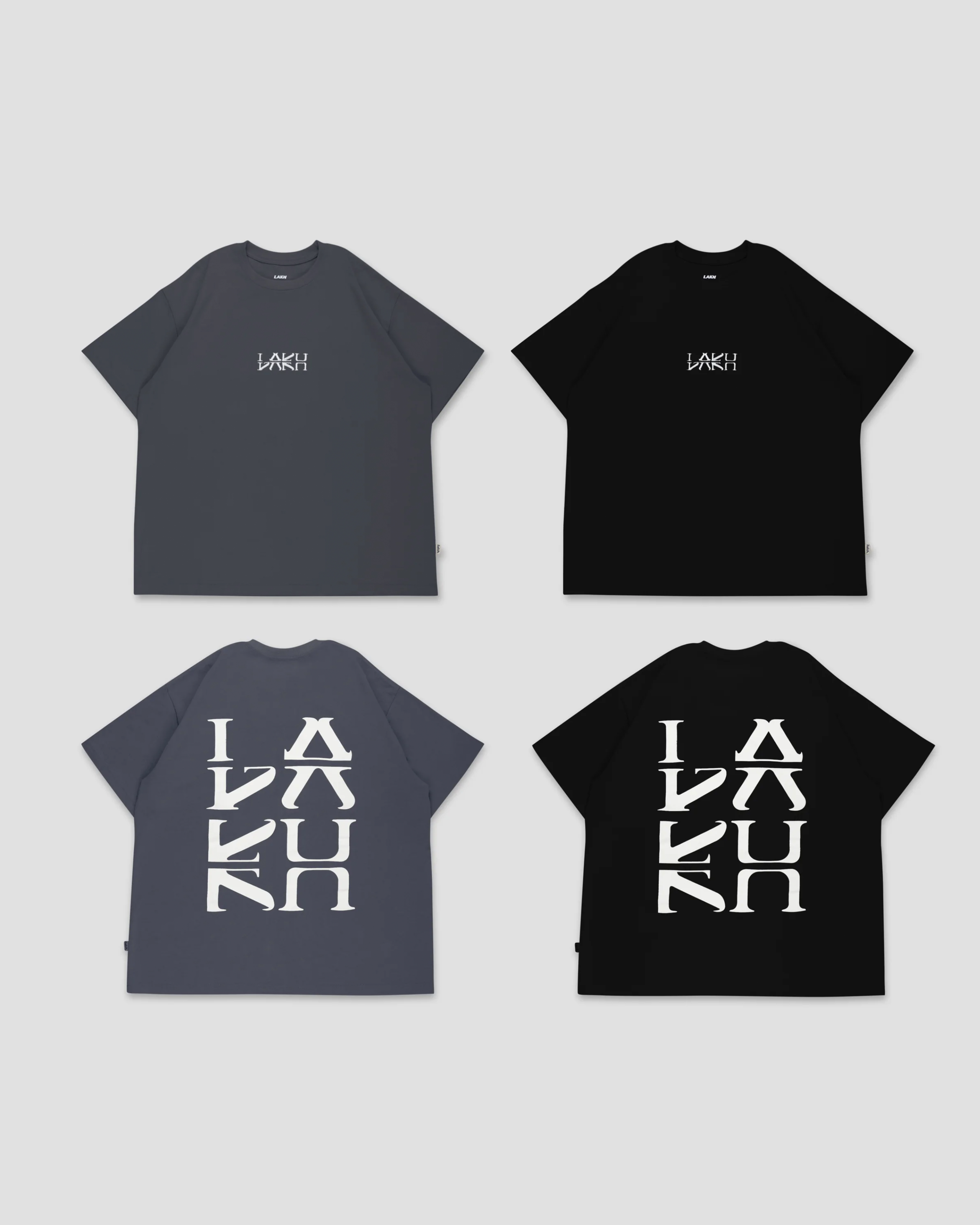 [現貨] LAKH SS24 Language Tee | (GREY / BLACK)