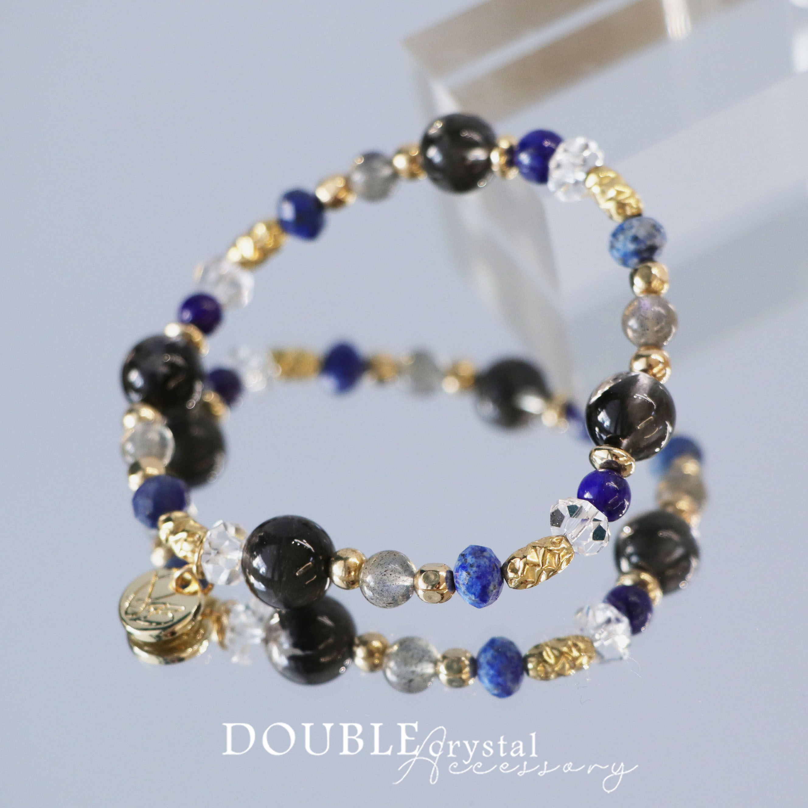 極光密語：黑極光羽．拉長石．青金石