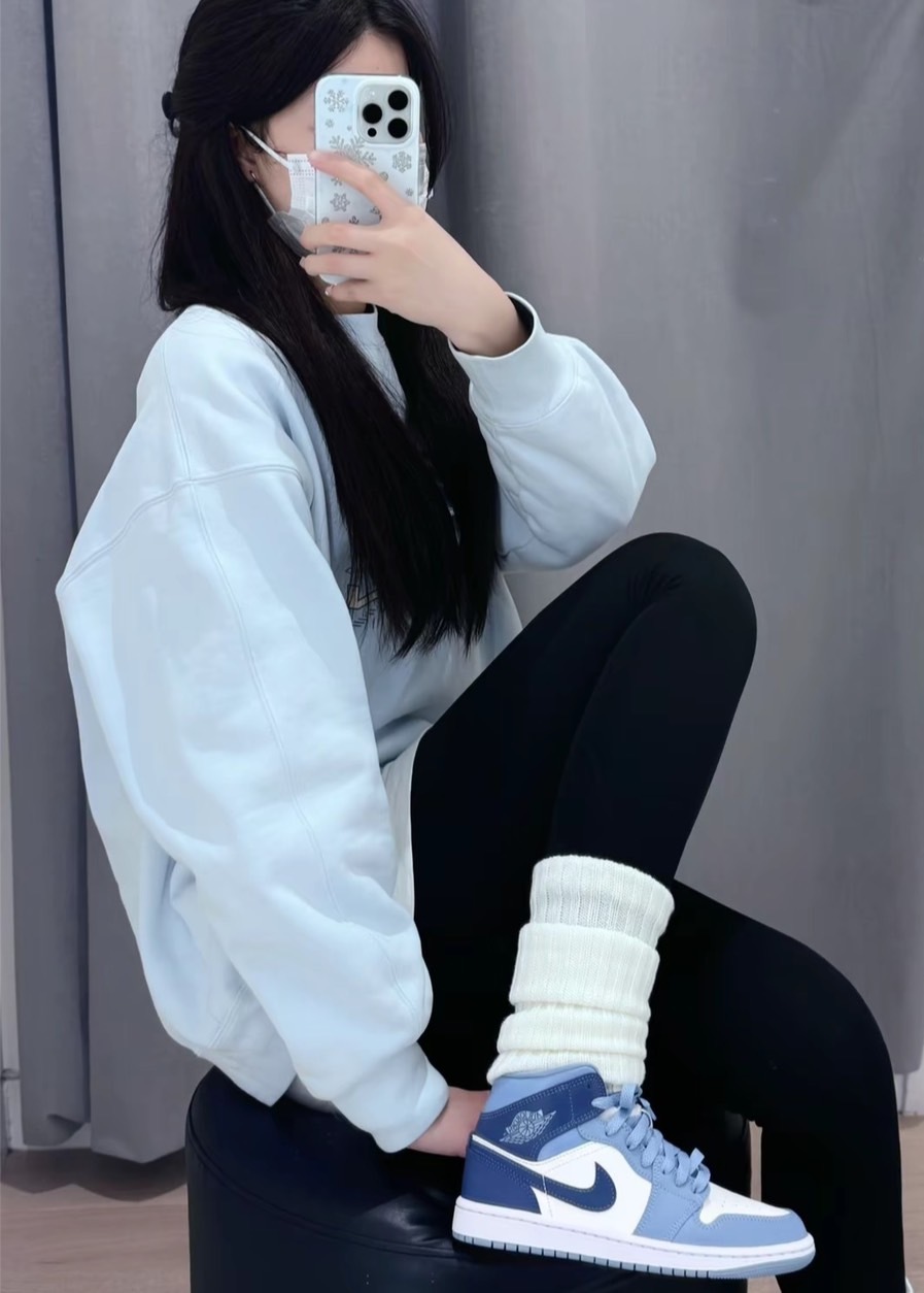 KTQ STORE ‧ Nike Air Jordan 1 Mid 霧霾藍白 BQ6472-140