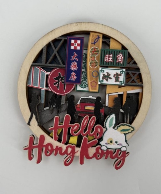 TEAM GREEN hello hong kong X robbi the bunny magnet - mong kok