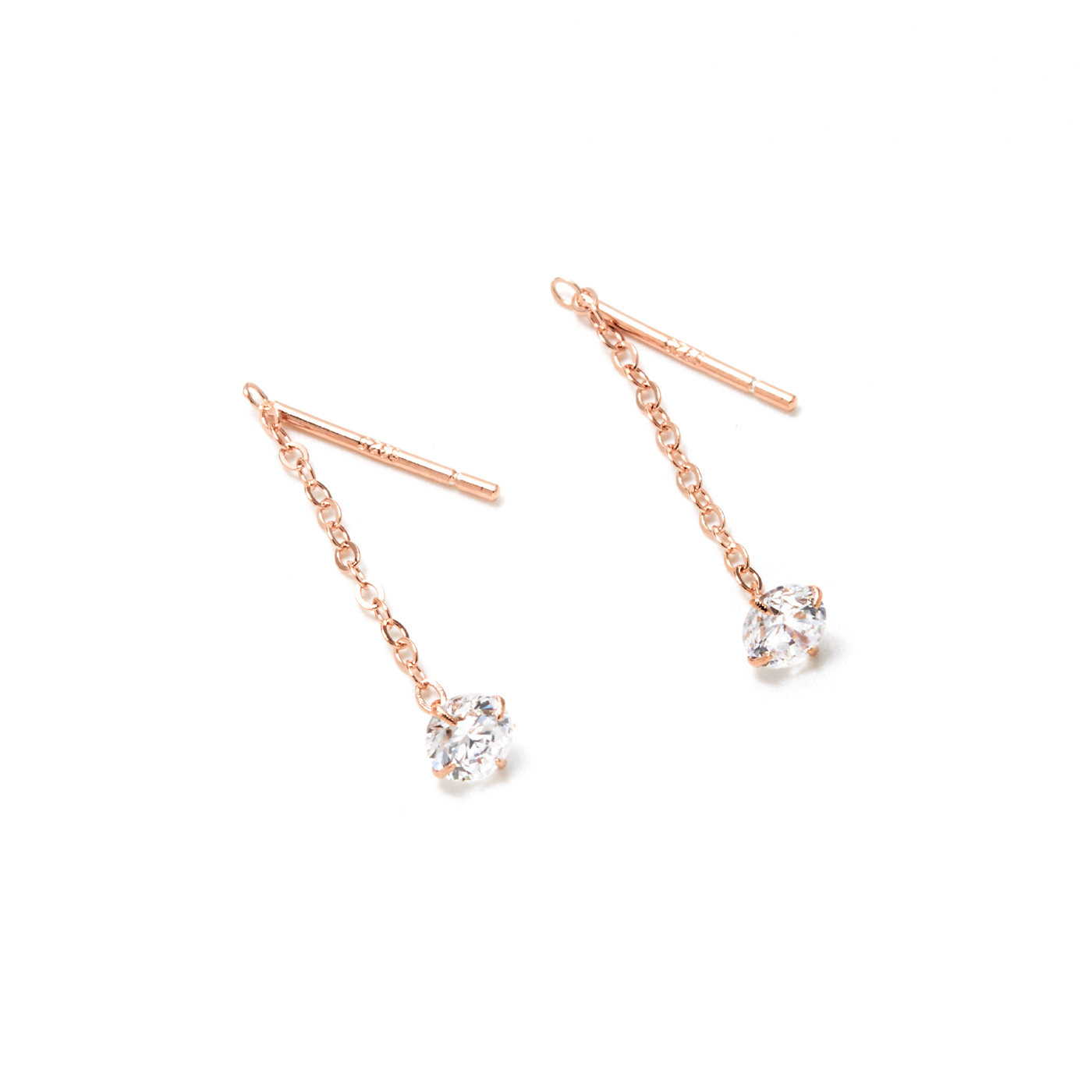 平價飾品,純銀,鑽,垂墜耳環