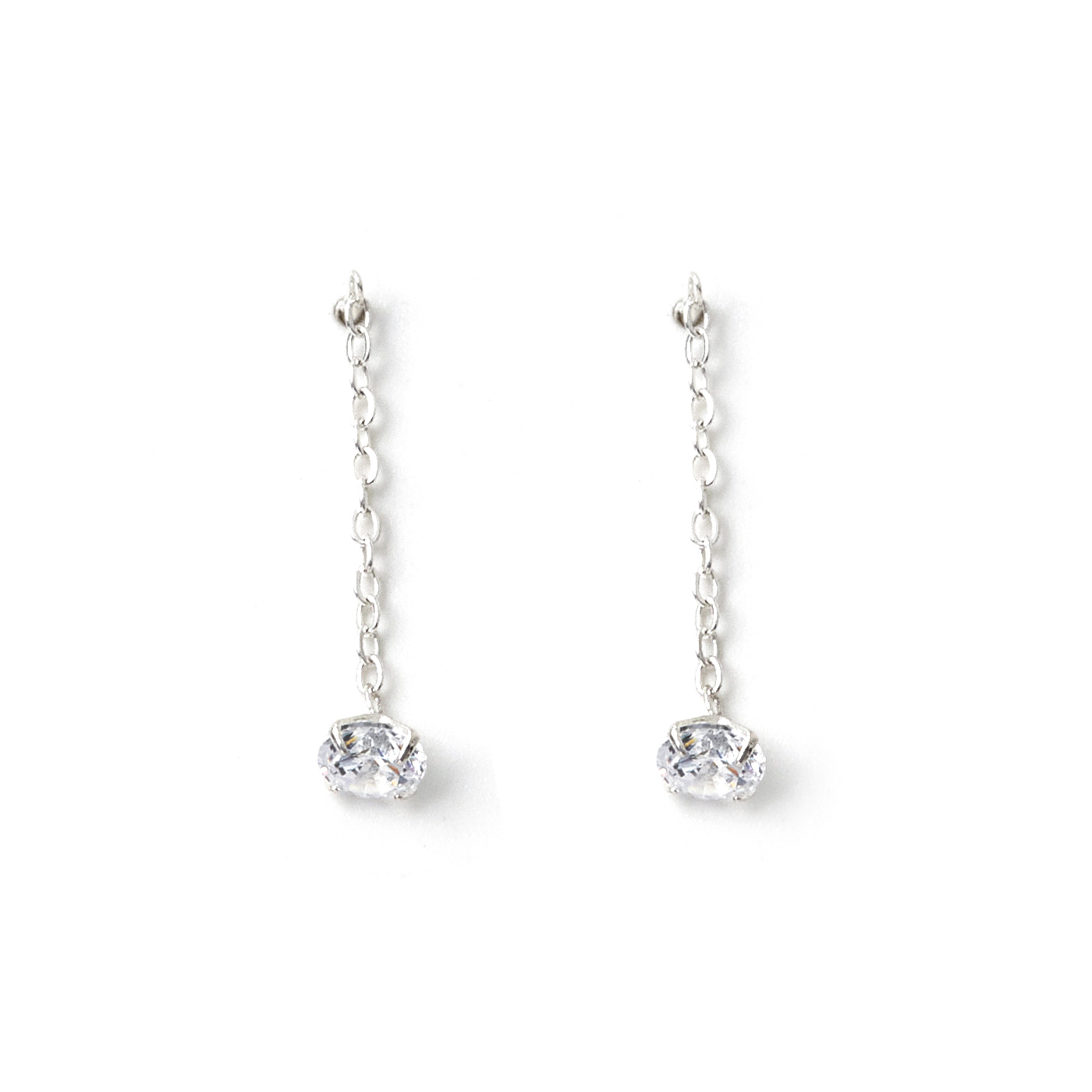 平價飾品,純銀,鑽,垂墜耳環