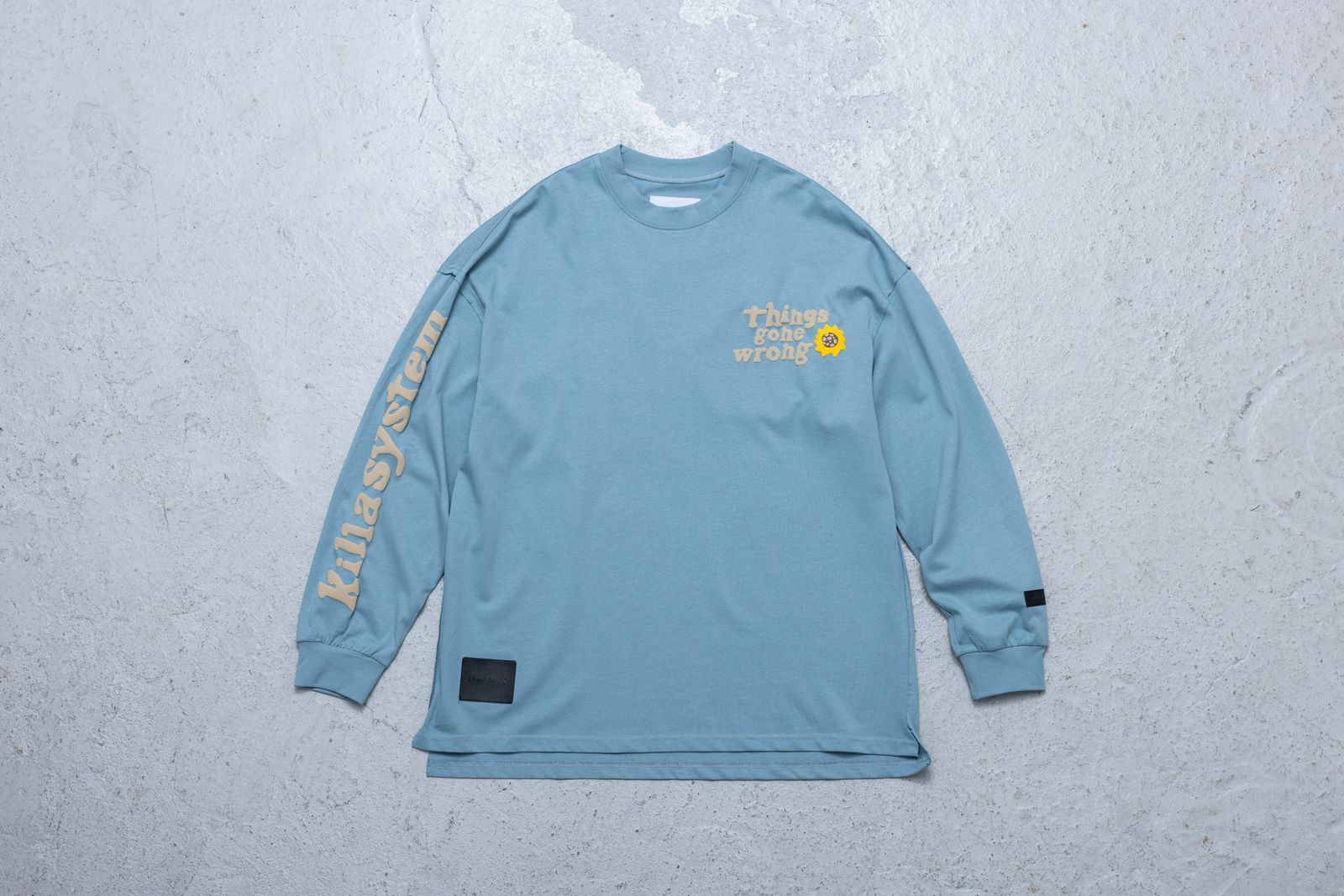 KILLASYSTEM 24S/S FOAM DAISY LS TEE (霧霾藍)