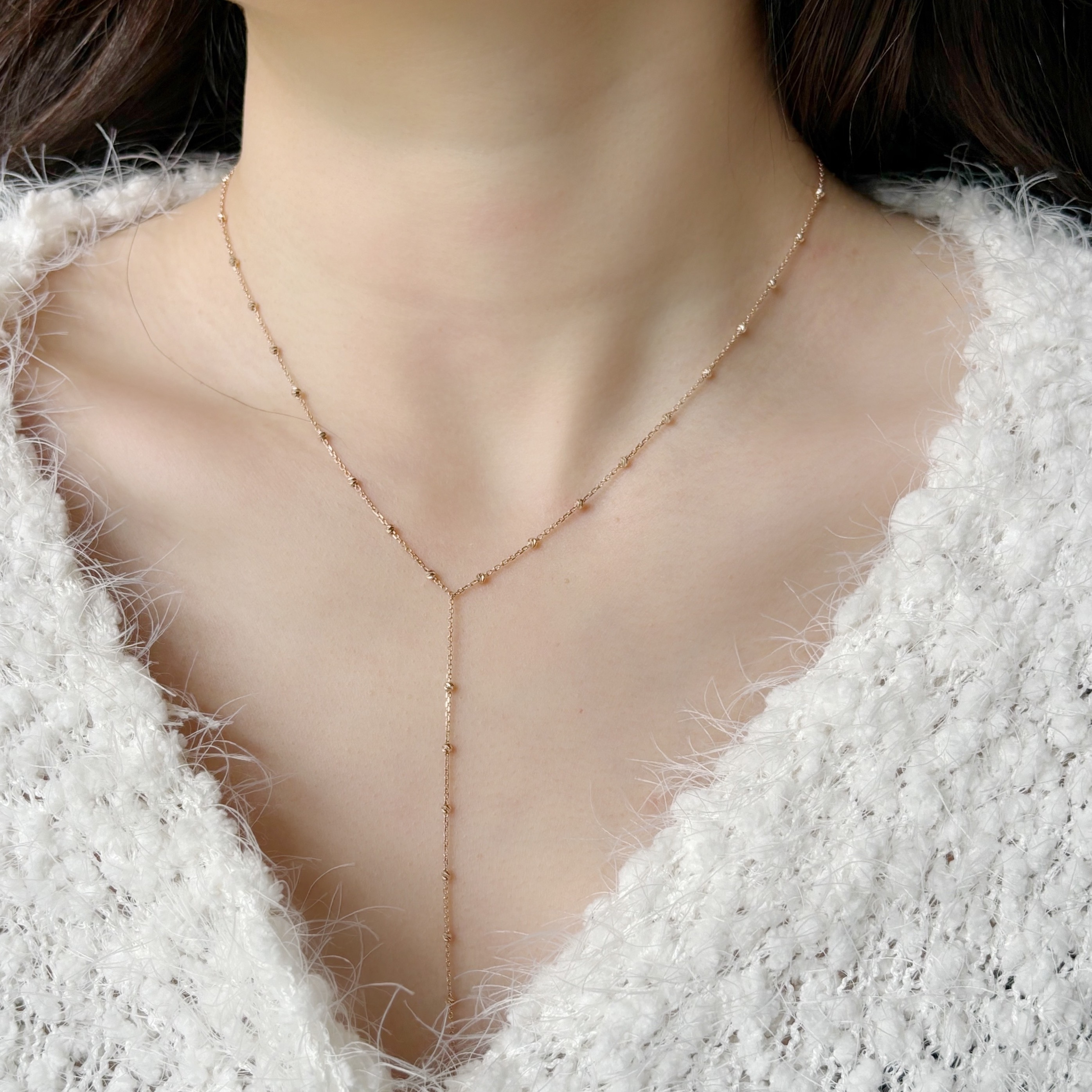 簡約cutting ball 奶溝鏈