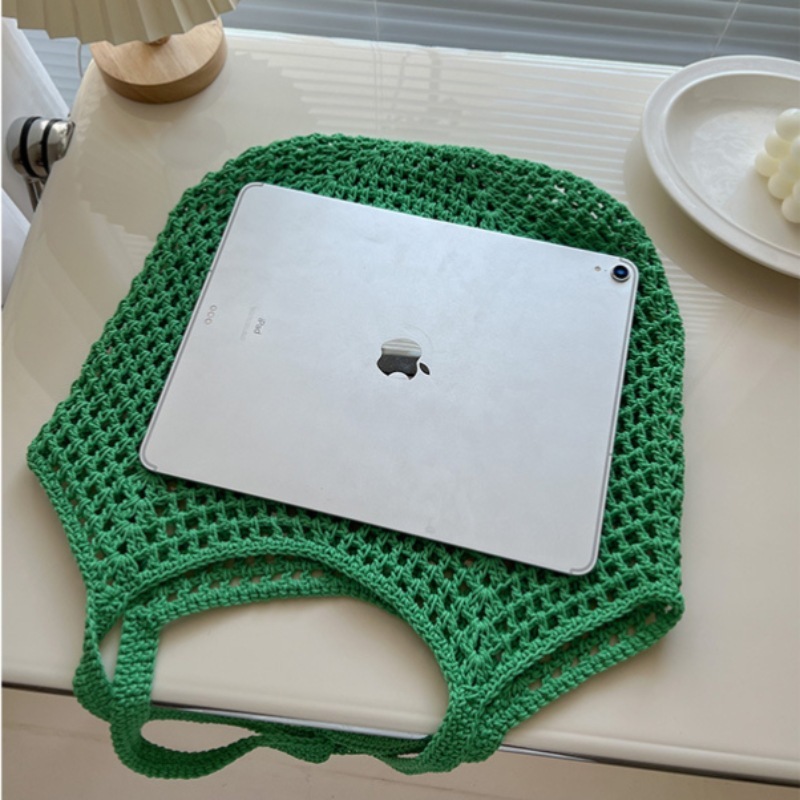 《4107》慵懶風休閒大容量編織單肩包