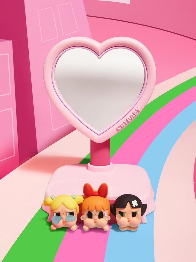 CRYBABY X 飛天小女警 手機支架 化妝鏡 哭娃系列