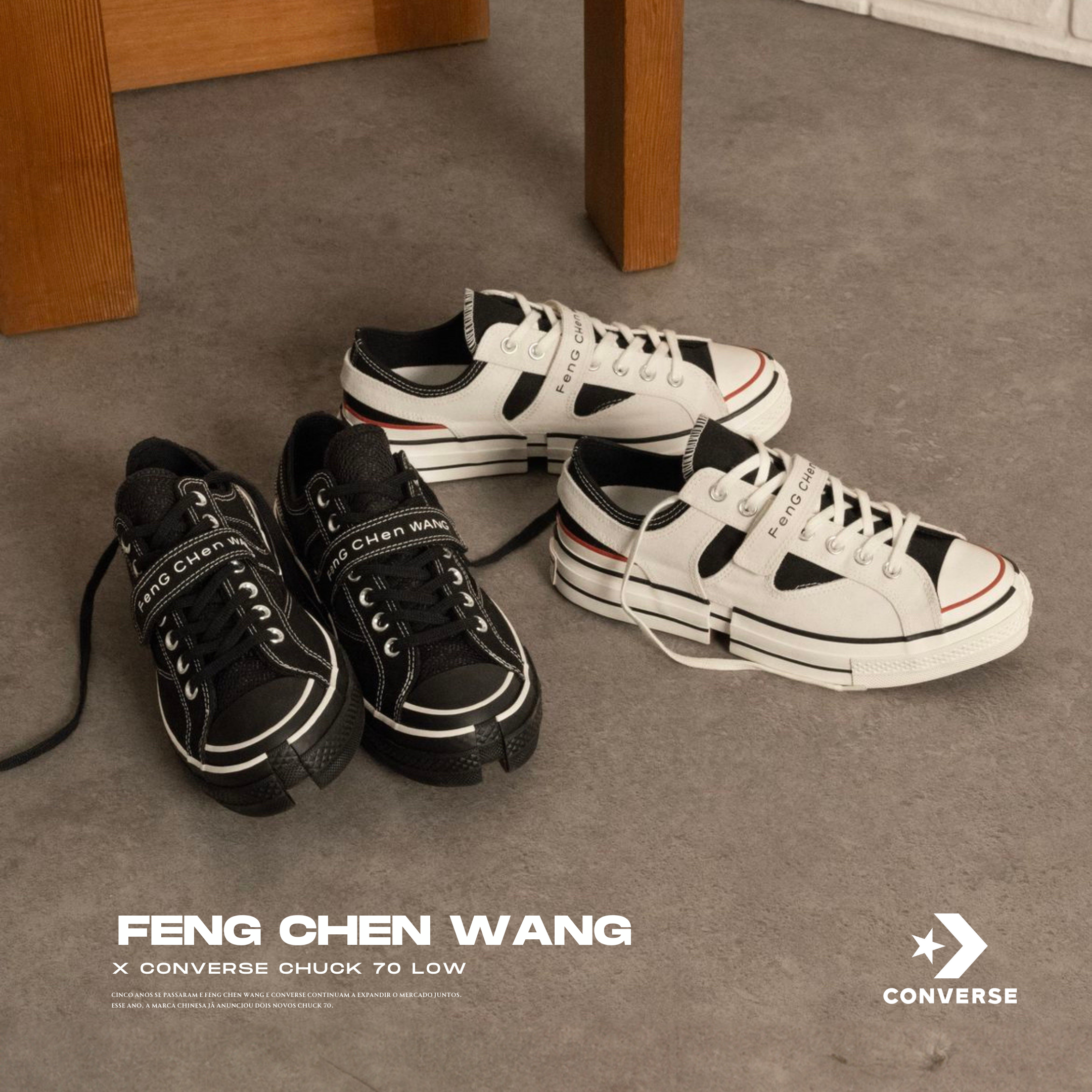 NICEDAY 代購 Feng Chen Wang x Converse 1970 王逢陳 聯名款 二合一 黑 白 解構 帆布鞋 男女尺寸 a08857c a08858c