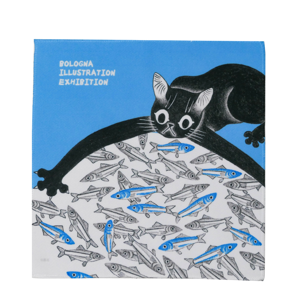 波隆那小方巾《最愛的點心(貓)》