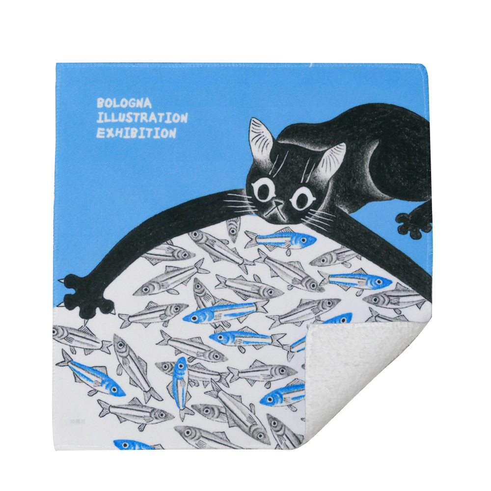 波隆那小方巾《最愛的點心(貓)》