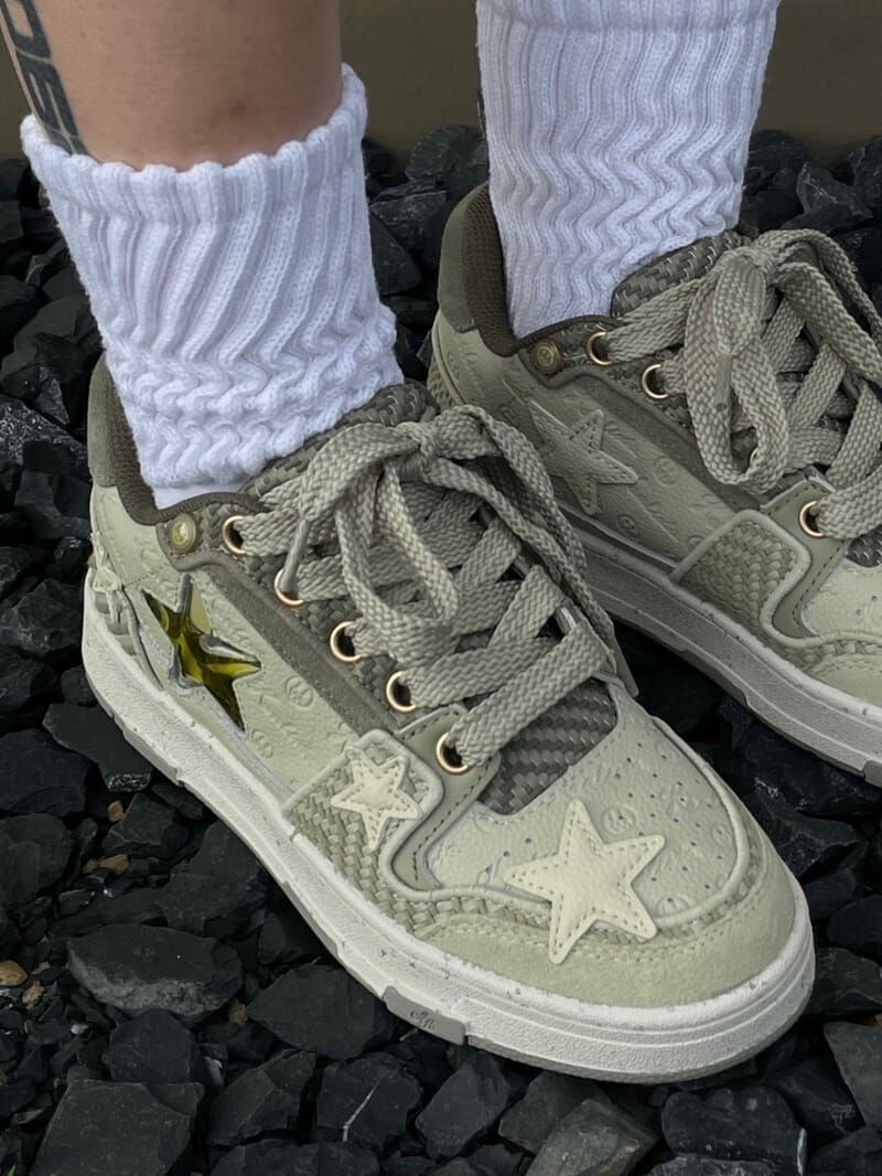 KAALIXTO UNCHAINED RIDERZ 西湖龍井綠茶 聯名 星星鞋