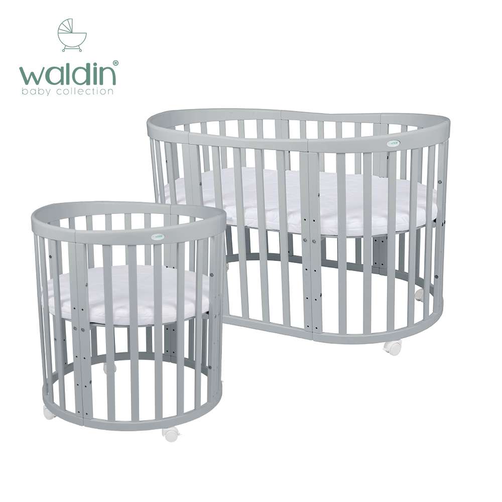 Waldin 7合1 嬰兒床 (灰色)