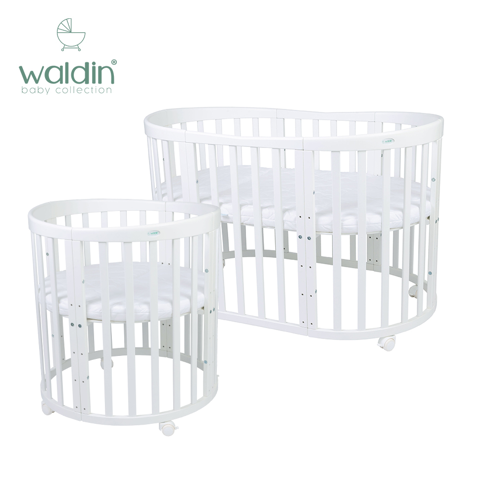 Waldin 7合1 嬰兒床 (白色)